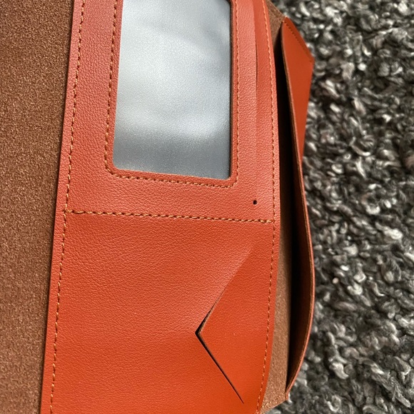 Burnt Orange Vegan Wallet - Picture 8 of 13